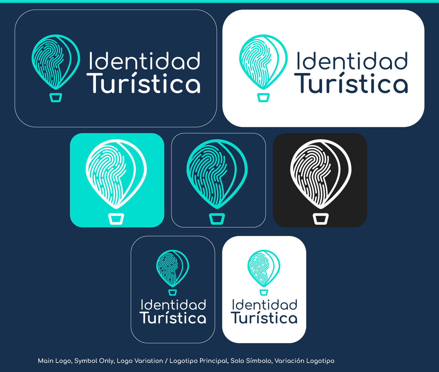 Identidad Turística — logotipo y variaciones