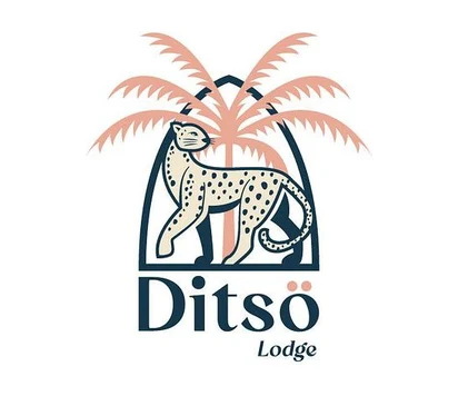 Logotipo Ditso Lodge, identidad visual por Fernando Moux