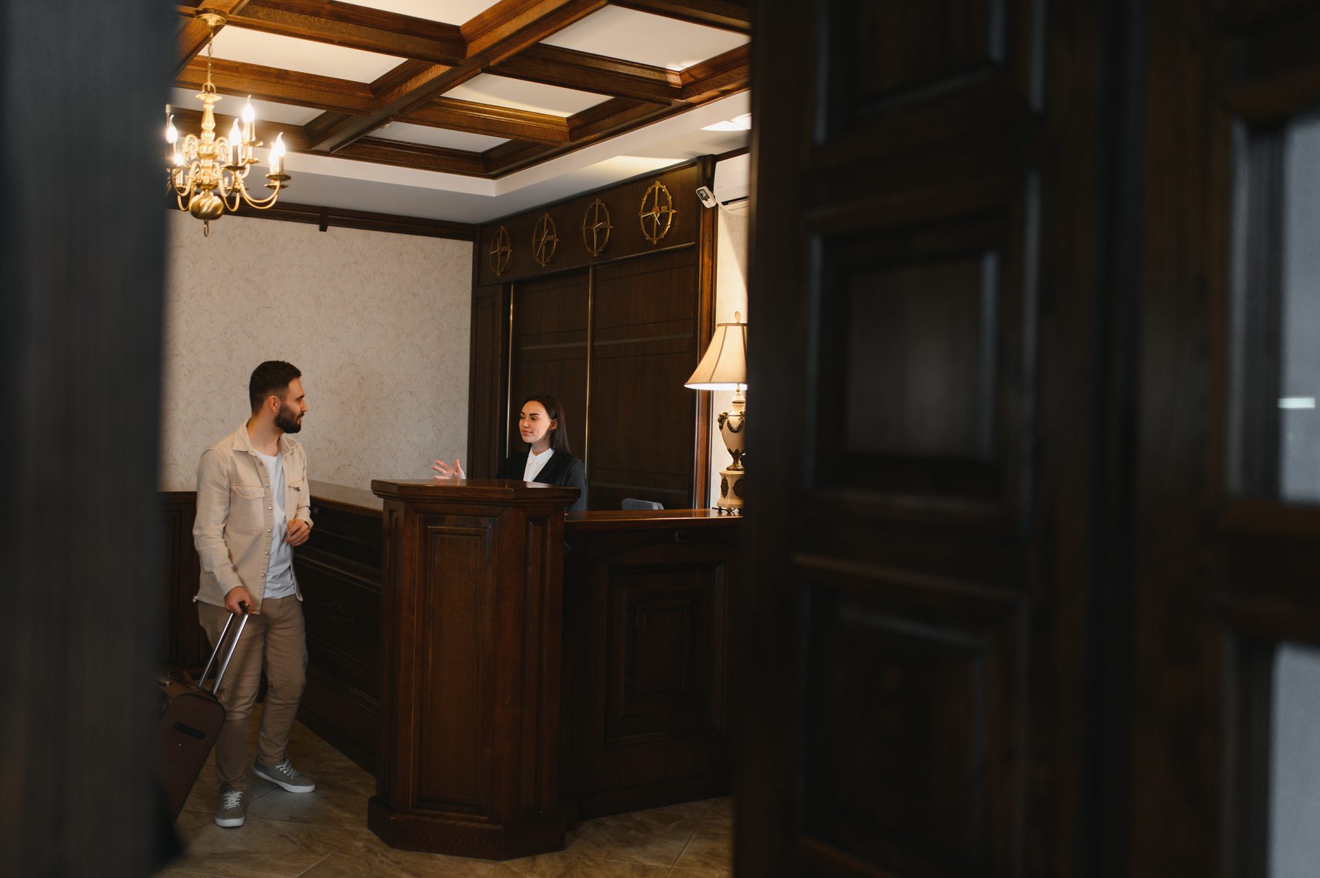 Hotel boutique, fachada e interiores